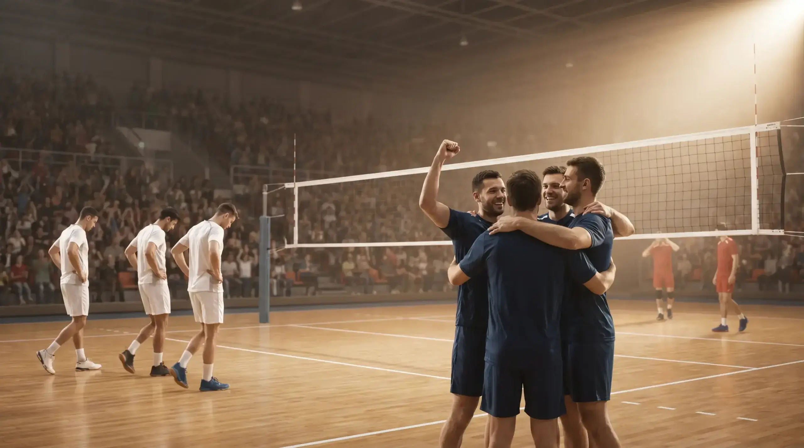 Финална четворка на CEV Champions League — момент след решаващ обмен