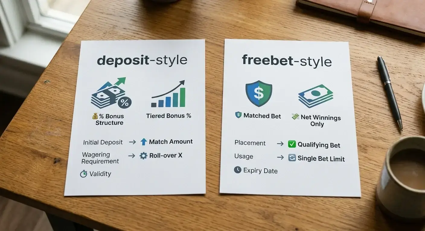 Сравнение между freebet оферта и депозитен бонус по реална стойност
