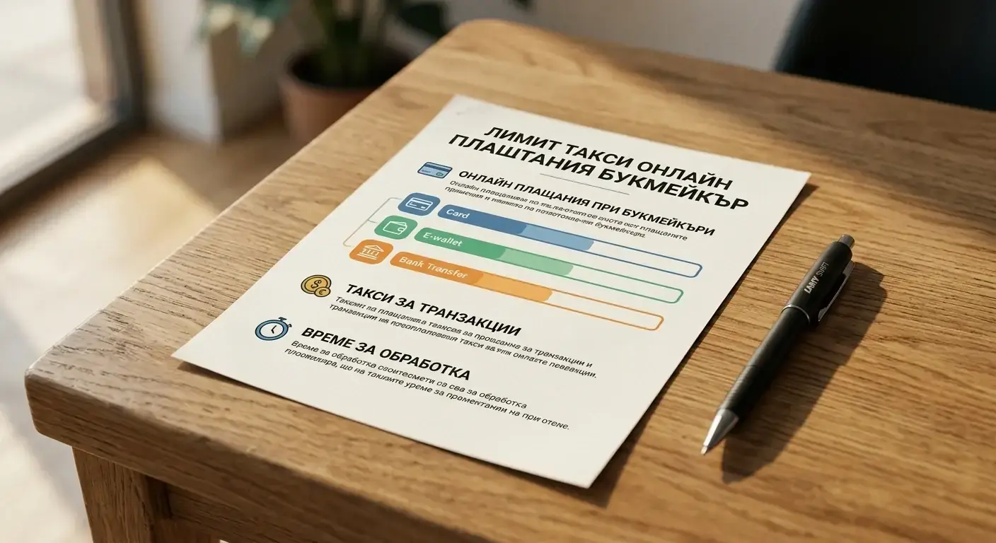 Лимити и такси за плащания при български онлайн букмейкър