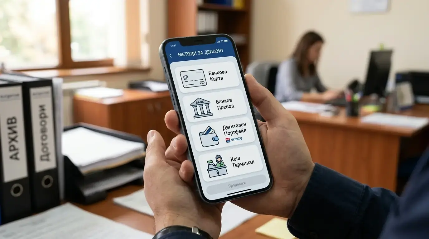 Методи за депозит при лицензиран български букмейкър — карта и портфейл