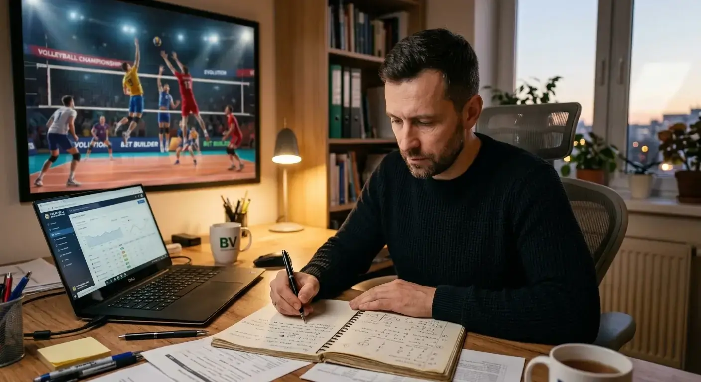 Опитен волейболен бетър с дисциплинирана стратегия за bet builder