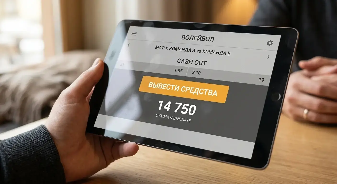 Таблет показва чист интерфейс с предложение за кеш аут стойност